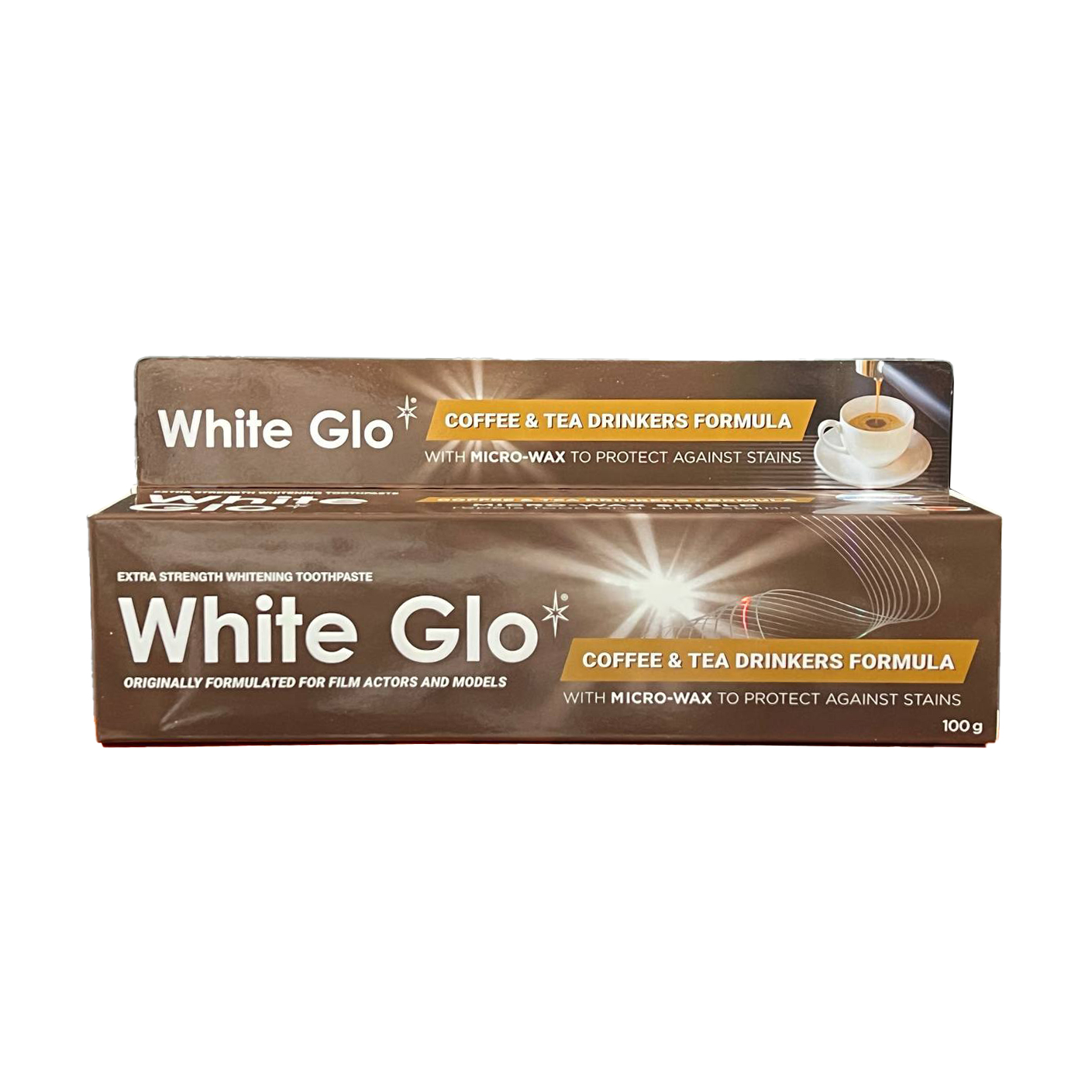 Екстрасильна відбілювальна зубна паста White Glo для любителів кави та чаю, 100 г